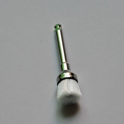 Dental Prophy Cup Shape Brush For Polishing Teeth White Soft Nylon Latch Style